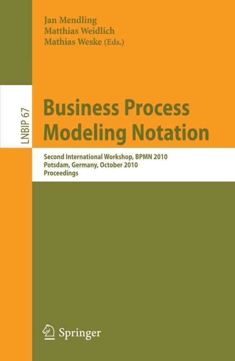 Cover image for book Business Process Modeling Notation