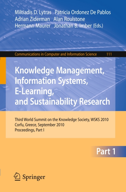 Cover image for book Knowledge Management, Information Systems, E-Learning, and Sustainability Research