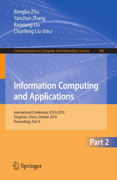 Cover image for book Information Computing and Applications, Part II