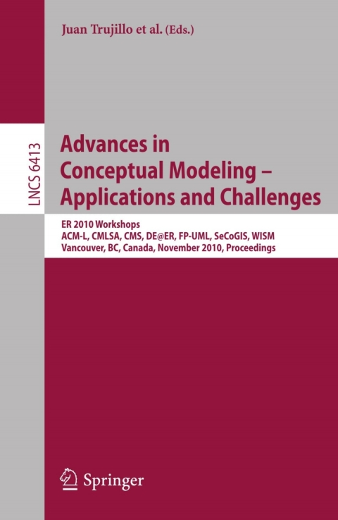 Cover image for book Advances in Conceptual Modeling – Applications and Challenges