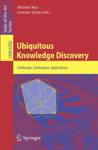 Cover image: Ubiquitous Knowledge Discovery 1st edition 9783642163913
