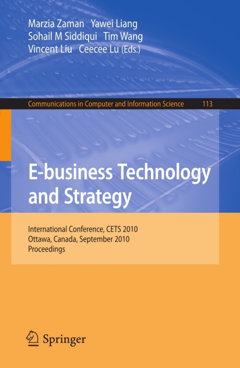 Cover image for book E-business Technology and Strategy