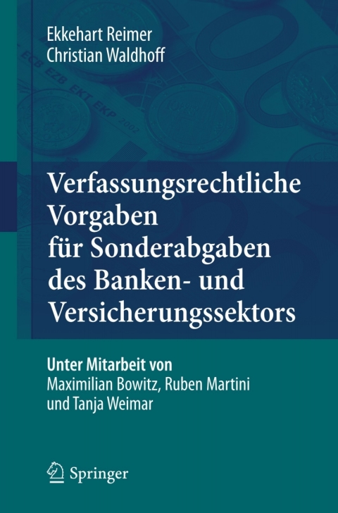 Cover image for book Verfassungsrechtliche Vorgaben für Sonderabgaben des Banken- und Versicherungssektors