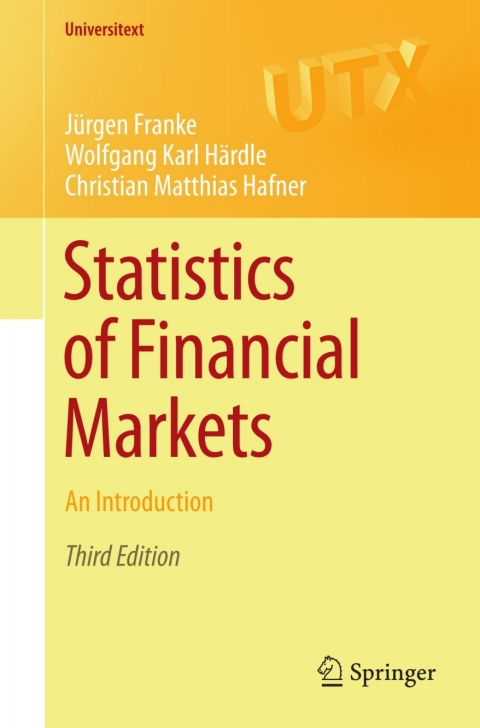 Cover image for book Statistics of Financial Markets
