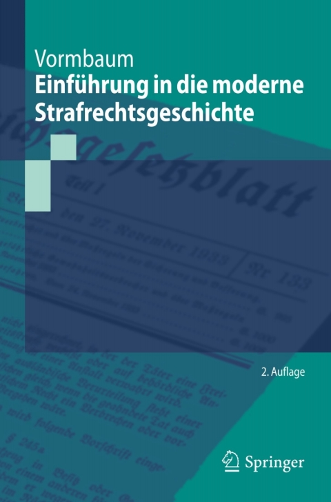 Cover image for book Einführung in die moderne Strafrechtsgeschichte