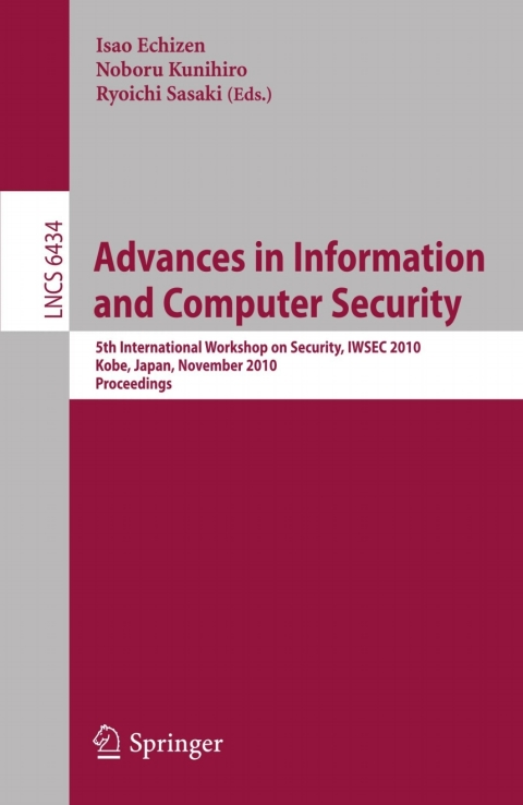 Cover image for book Advances in Information and Computer Security