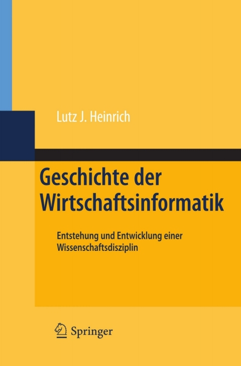 Cover image for book Geschichte der Wirtschaftsinformatik