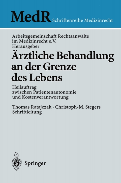 Cover image for book Ärztliche Behandlung an der Grenze des Lebens