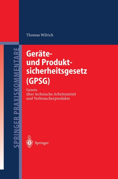 Cover image for book Geräte- und Produktsicherheitsgesetz (GPSG)