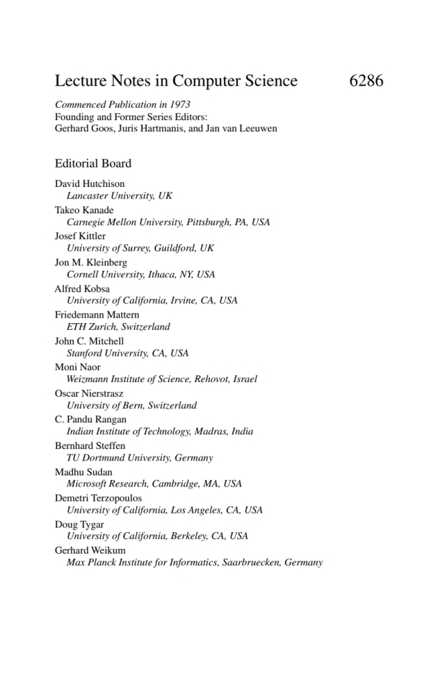 Formal Methods for Components and Objects
