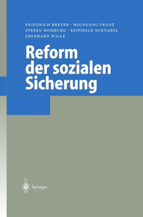 Cover image for book Reform der sozialen Sicherung
