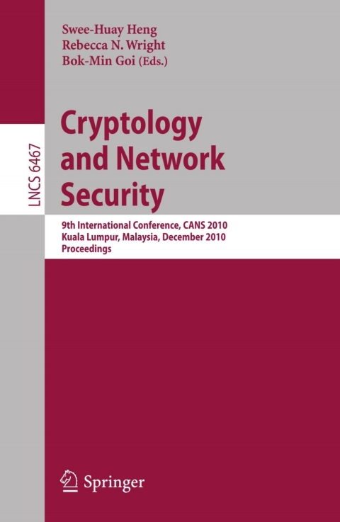 Cover image for book Cryptology and Network Security