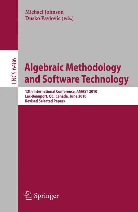 Cover image for book Algebraic Methodology and Software Technology