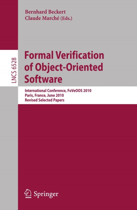 Cover image for book Formal Verification of Object-Oriented Software