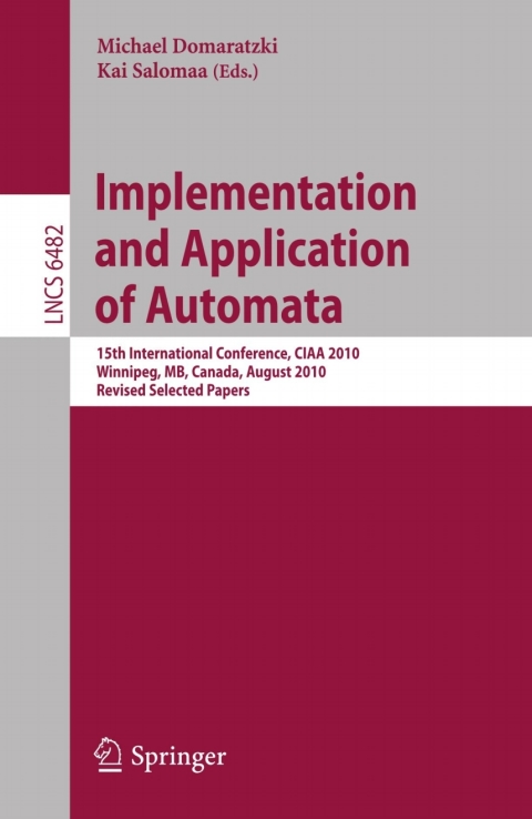 Cover image for book Implementation and Application of Automata