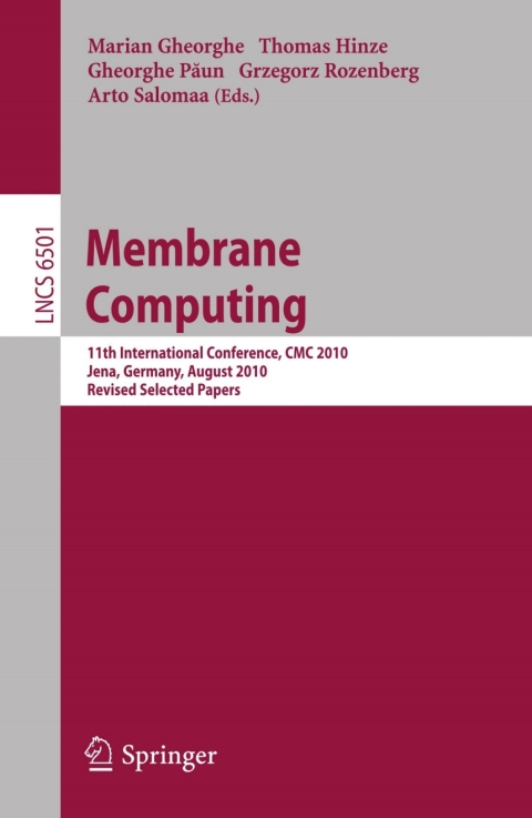 Cover image for book Membrane Computing