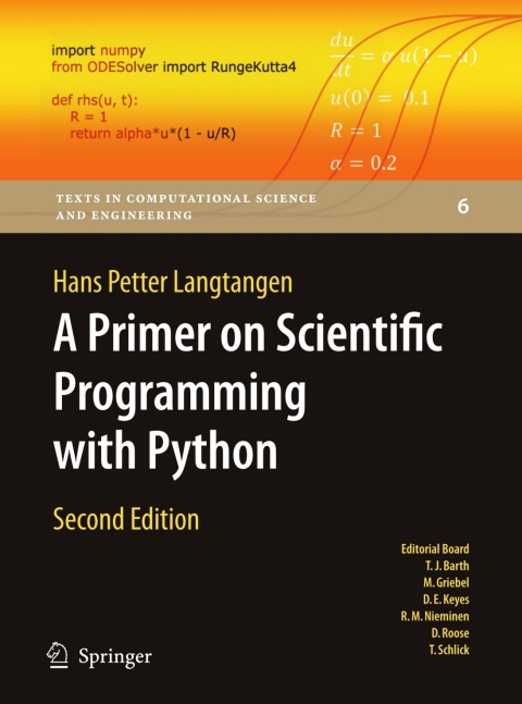 Cover image for book A Primer on Scientific Programming with Python