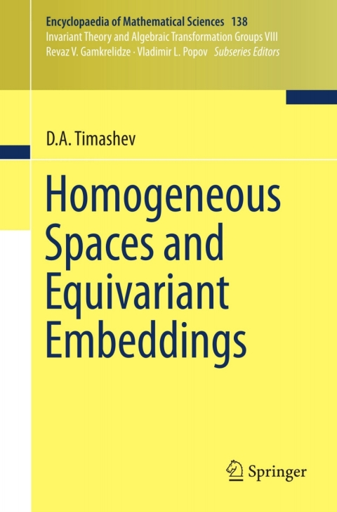 Cover image for book Homogeneous Spaces and Equivariant Embeddings