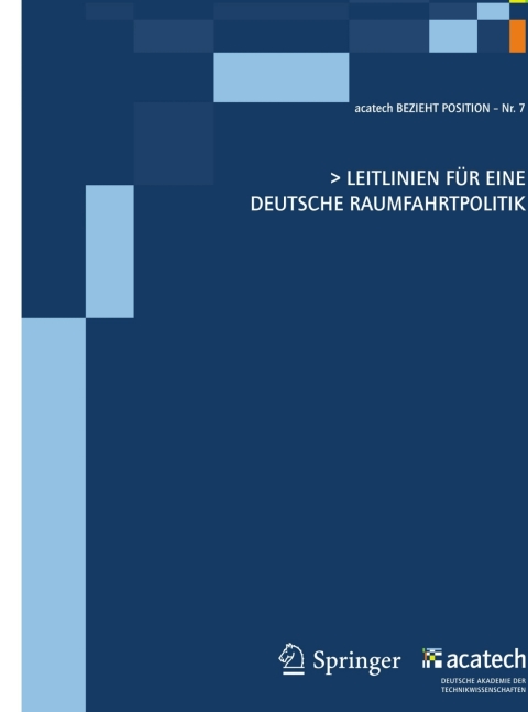 Cover image for book Leitlinien für eine deutsche Raumfahrtpolitik