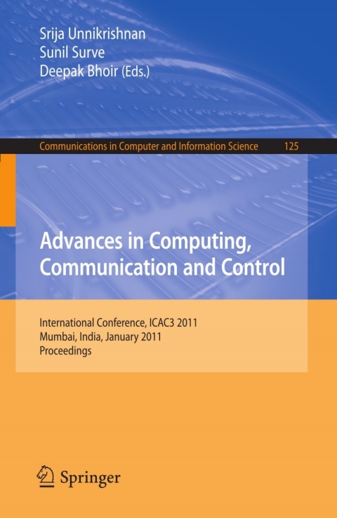 Cover image for book Advances in Computing, Communication and Control