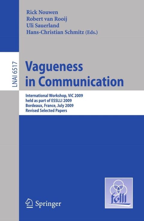 Cover image for book Vagueness in Communication