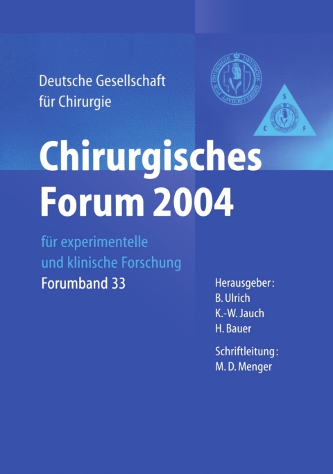 Cover image for book Chirurgisches Forum 2004