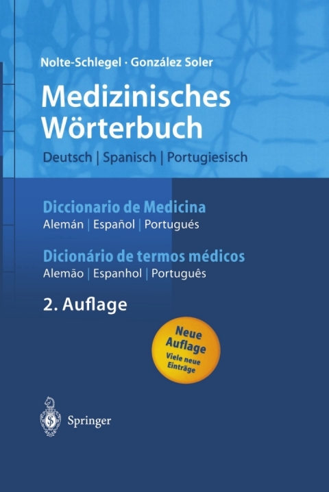 Cover image for book Medizinisches Wörterbuch/Diccionario de Medicina/Dicionério de termos médicos
