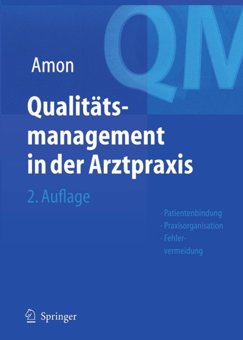 Cover image for book Qualitätsmanagement in der Arztpraxis