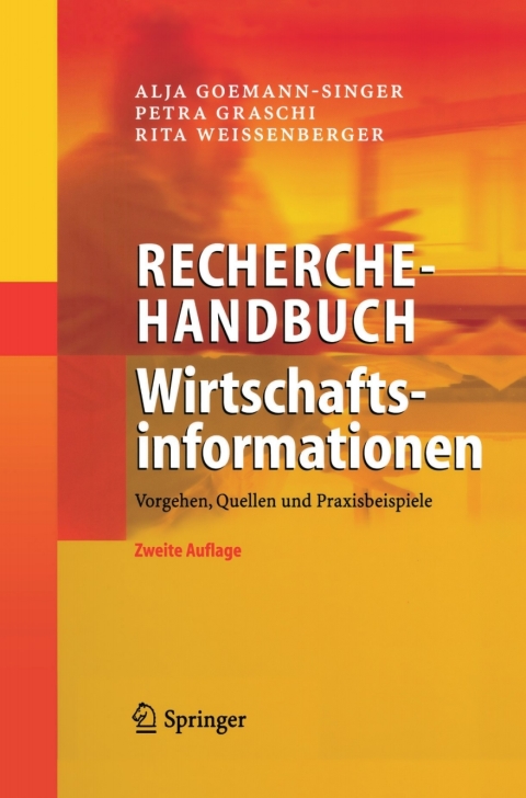 Cover image for book Recherchehandbuch Wirtschaftsinformationen