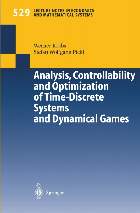 Cover image for book Analysis, Controllability and Optimization of Time-Discrete Systems and Dynamical Games