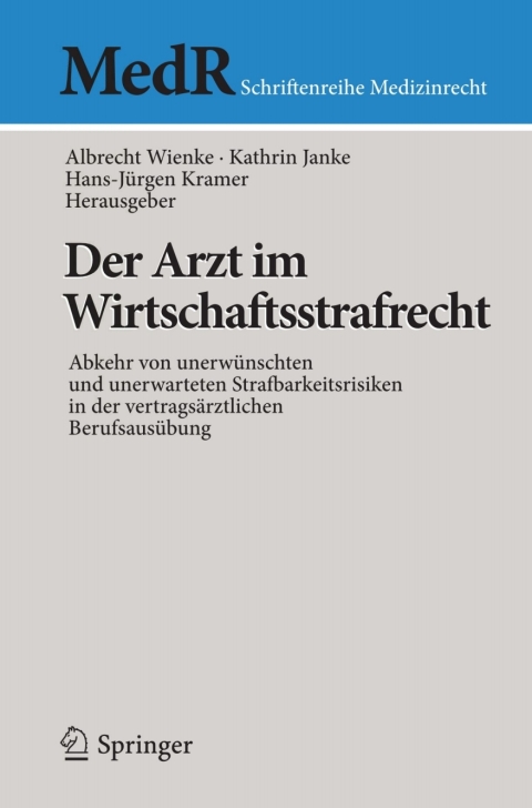 Cover image for book Der Arzt im Wirtschaftsstrafrecht