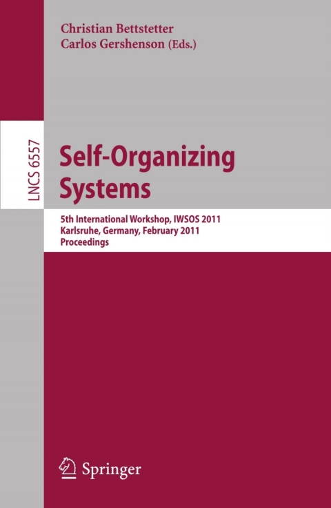 Cover image for book Self-Organizing Systems