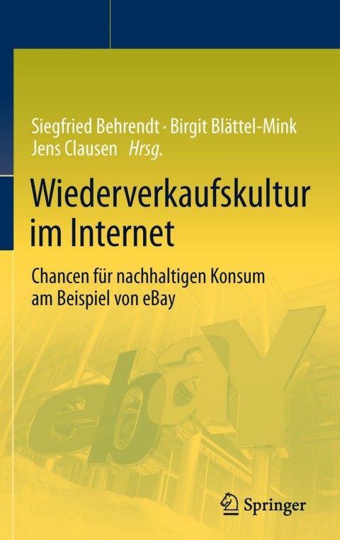 Cover image for book Wiederverkaufskultur im Internet