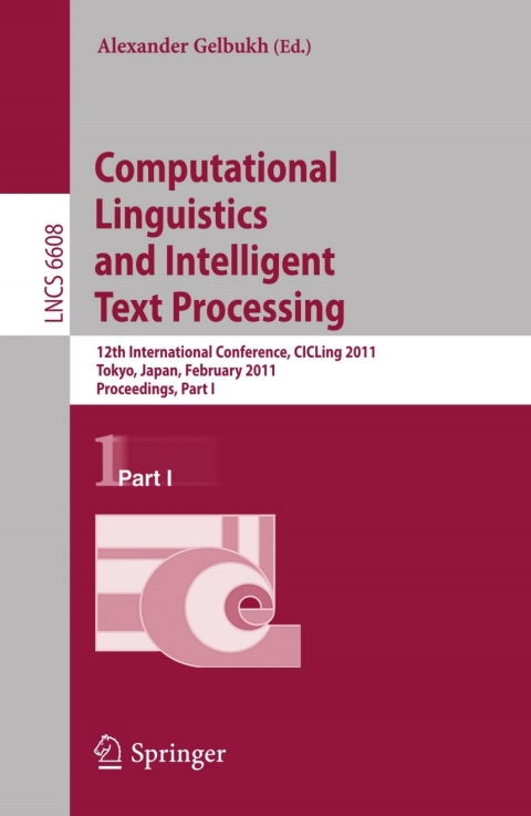Cover image for book Computational Linguistics and Intelligent Text Processing