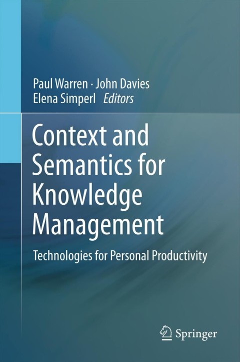 Context and Semantics for Knowledge Management 