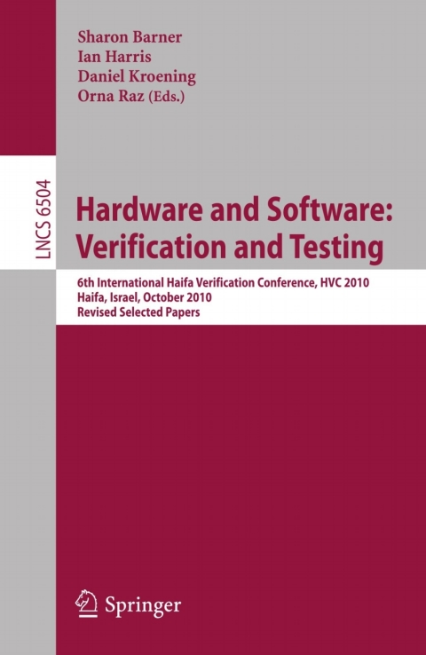 Cover image for book Hardware and Software: Verification and Testing