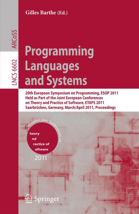 Cover image for book Programming Languages and Systems