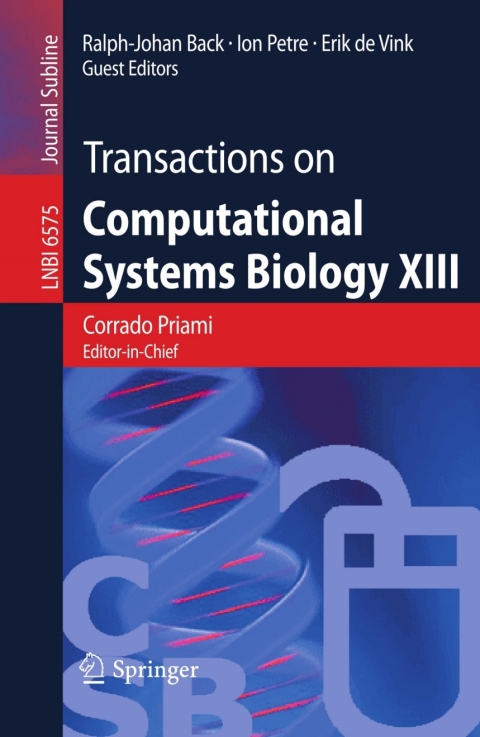 Cover image for book Transactions on Computational Systems Biology XIII