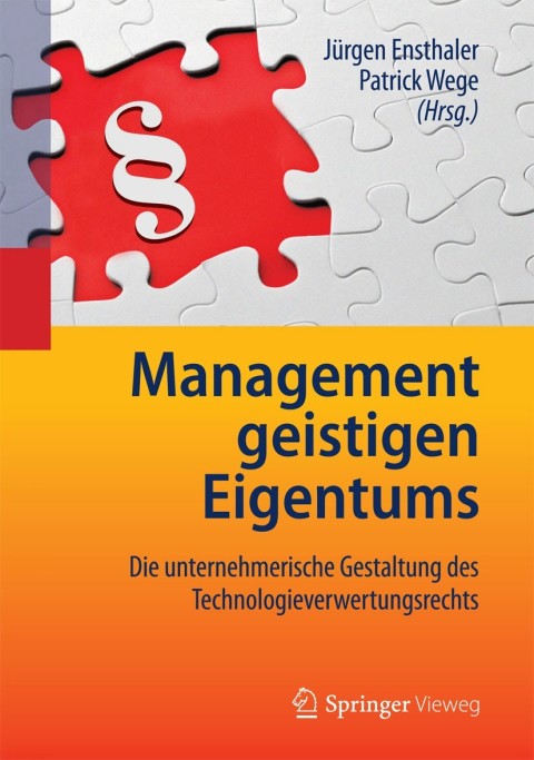 Cover image for book Management geistigen Eigentums