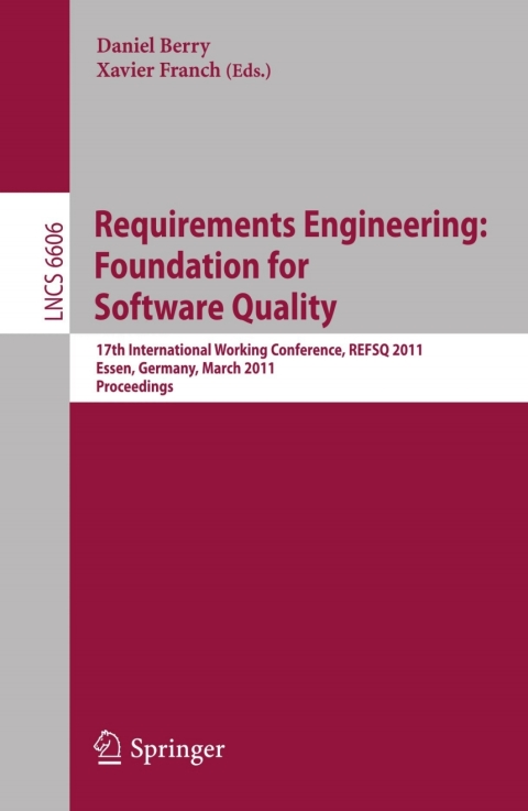 Cover image for book Requirements Engineering: Foundation for Software Quality