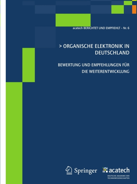Cover image for book Organische Elektronik in Deutschland