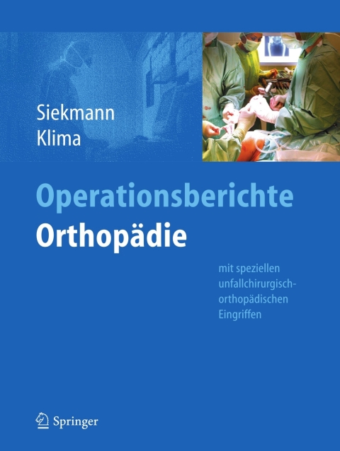 Cover image for book Operationsberichte Orthopädie