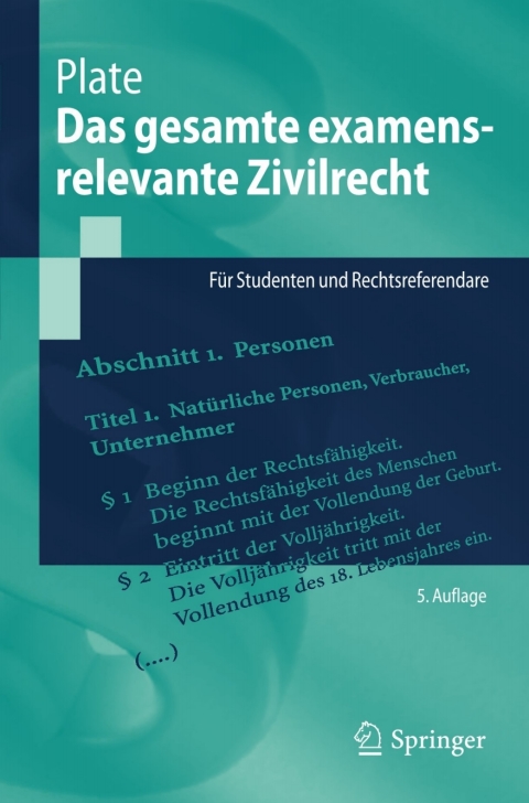 Cover image for book Das gesamte examensrelevante Zivilrecht