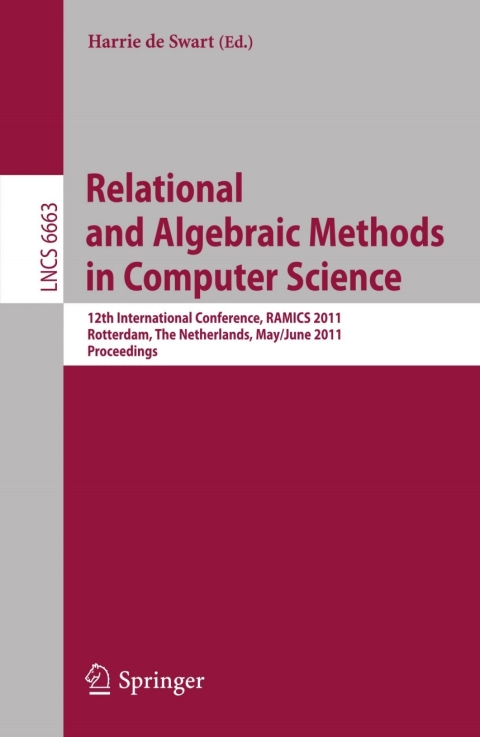 Cover image for book Relational and Algebraic Methods in Computer Science