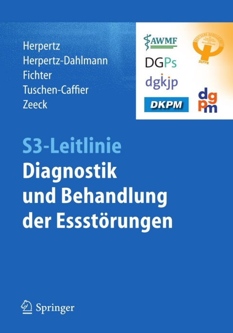 Cover image for book S3-Leitlinie Diagnostik und Behandlung der Essstörungen
