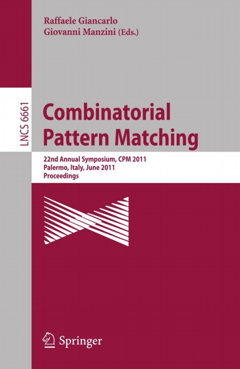 Cover image for book Combinatorial Pattern Matching