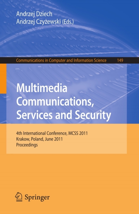Cover image for book Multimedia Communications, Services and Security