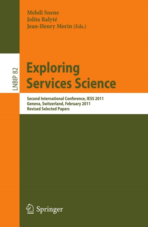 Cover image for book Exploring Services Science