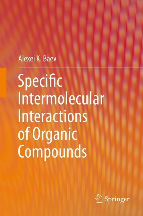 Cover image for book Specific Intermolecular Interactions of Organic Compounds