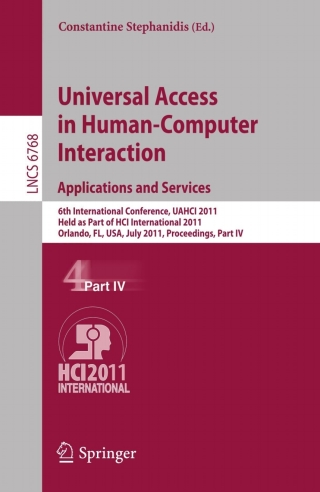 Universal Access in Human-Computer Interaction. Applications and Services